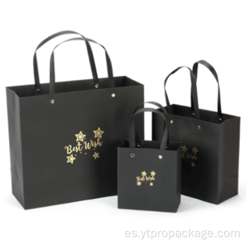 Bolsas de papel de regalo de lujo Logotipo impreso estampado personalizado